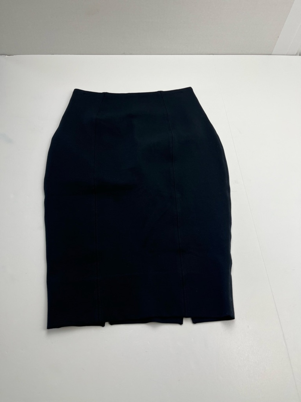 Spanx The Perfect Black Ponte Pencil Skirt 20269R Black Womens Size XS‎ Office